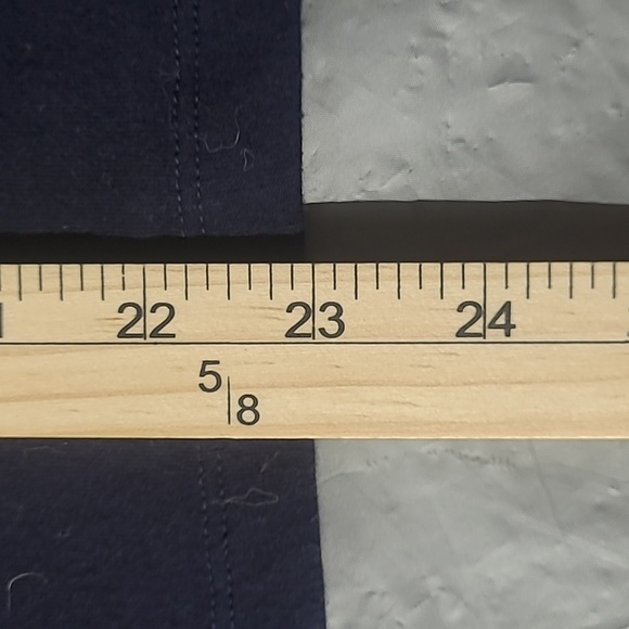 Tshirt top short sleeve Crush graphic stretchy Boat Neck Vintage Navy - Picture 6 of 6